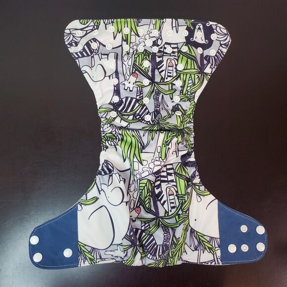 Cloth Diaper LOT 5 OS Pocket Diapers Mixed Brands Fixer Lot Relaxed Elastics - Picture 9 of 12